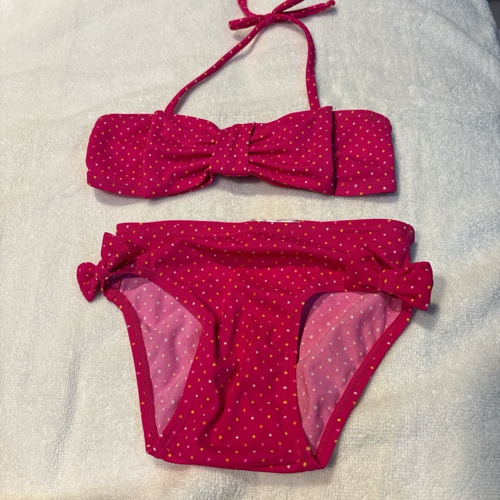 Old Navy Pink Polka Dot Swimwear
